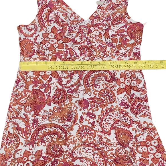AVENTURA Chipotle Serendipity Dress Womens Small Red Paisley Empire Waist NEW - Picture 10 of 15